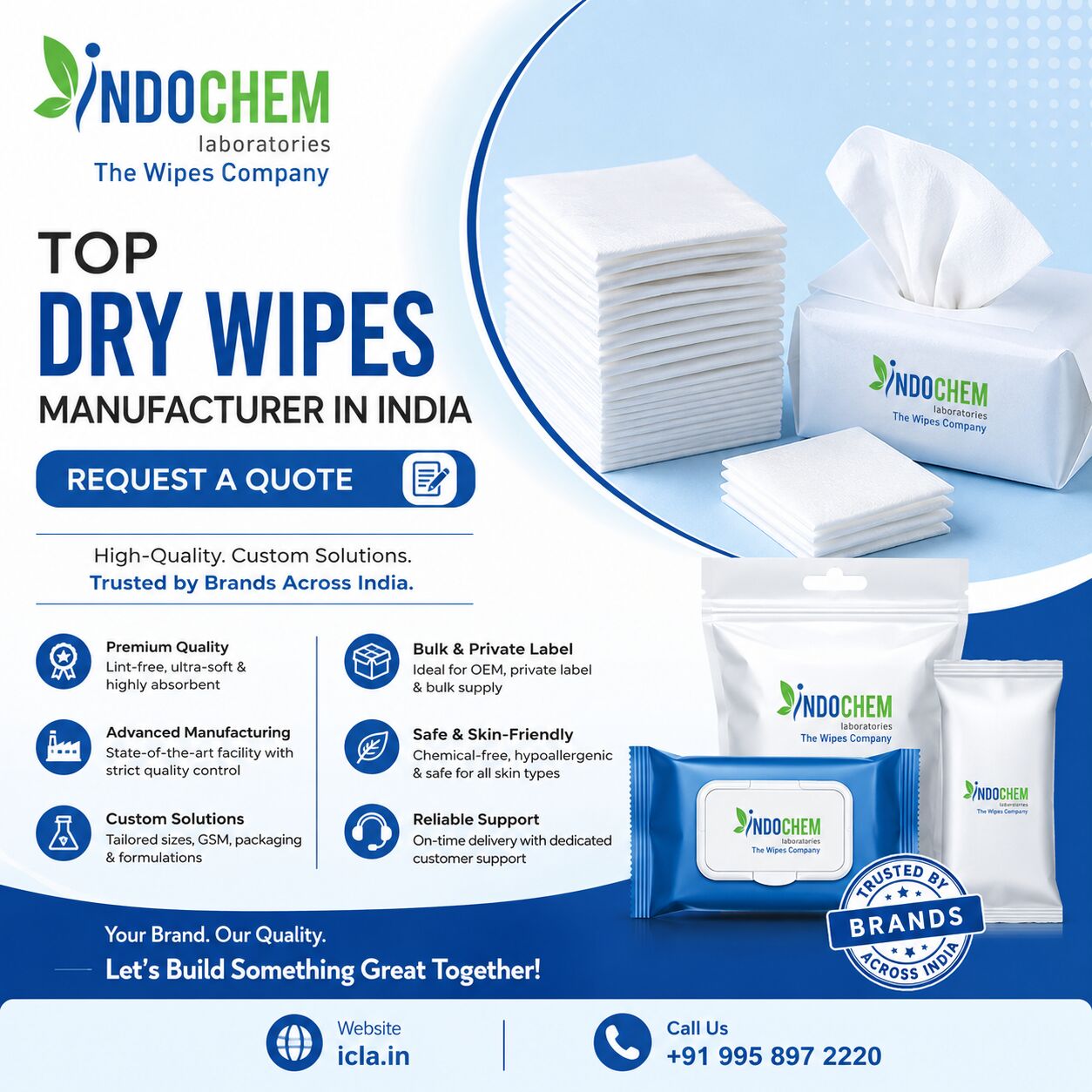 Ahmedabad, Business, Dry Wipes Manufacturer In India | Request Free Quote