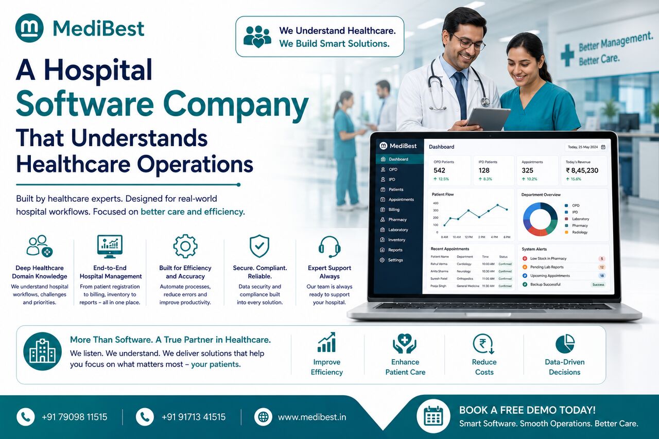 Indore, Web Design & Development, A Hospital Software Company That Understands Healthcare Operations