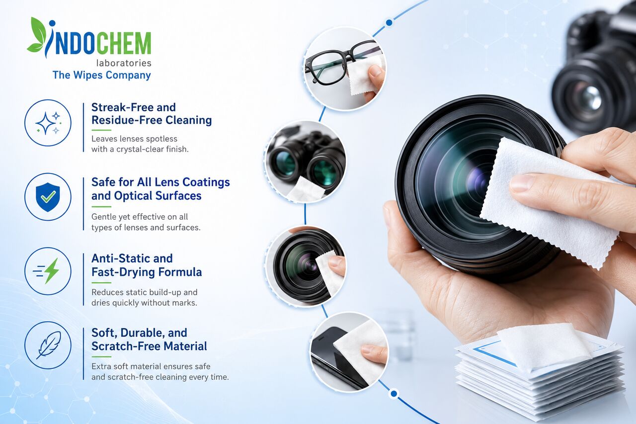 Ahmedabad, Business, Lens Cleaning Wipes Manufacturer | OEM & Bulk Supply
