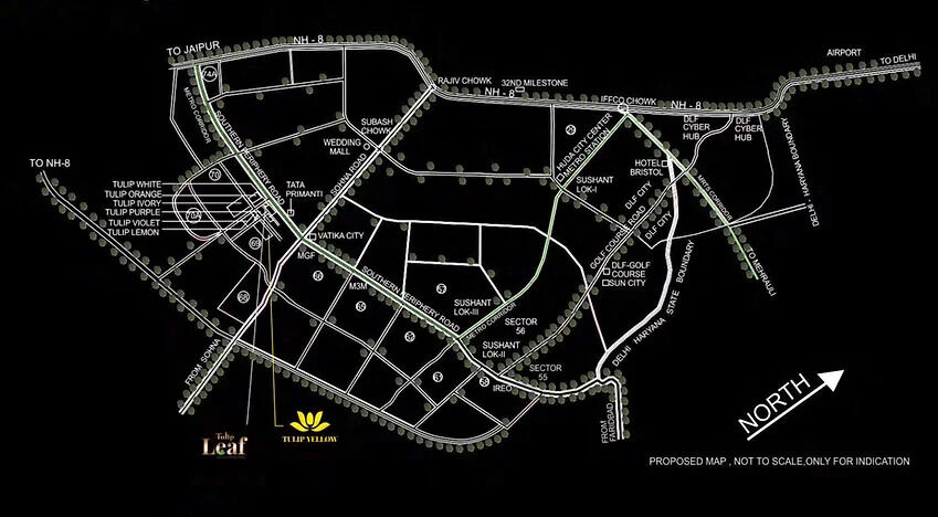 Gurgaon, Real Estate For Sale, INR 21800000,  3 BR,  1704 Sq. Feet,  Tulip Yellow Sector 69 Gurgaon &ndash; Luxury Residential Apartments