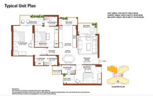 Gurgaon, Real Estate For Sale, INR 21800000,  3 BR,  1704 Sq. Feet,  Tulip Yellow Sector 69 Gurgaon &ndash; Luxury Residential Apartments