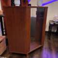 SAR 1600,  Elegant Wooden Corner Bar Cabinet Set With Display Shelves &ndash; Excellent Condition