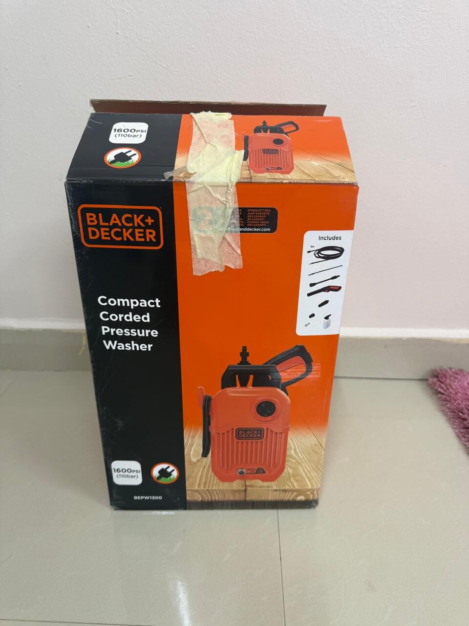 Riyadh, Electronics, SAR 200,  Black & Decker 1300w 110 Bar/1600PSI Pressure Washer 200 Final