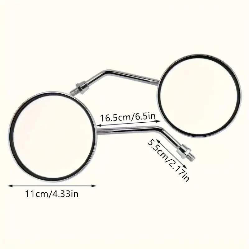 Al Manar, Motorcycles, SAR 60,  High-Quality Metal Motorcycle Mirrors &ndash; Silver
