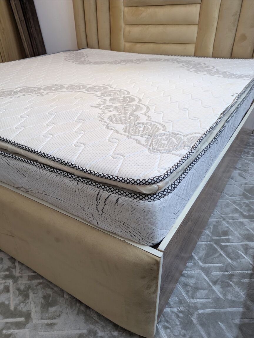 Al Wizarat, Furniture, SAR 1000,  King Size Bedroom Set &ndash; Bed, Dressing Table With Mirror & 2 Side Tables