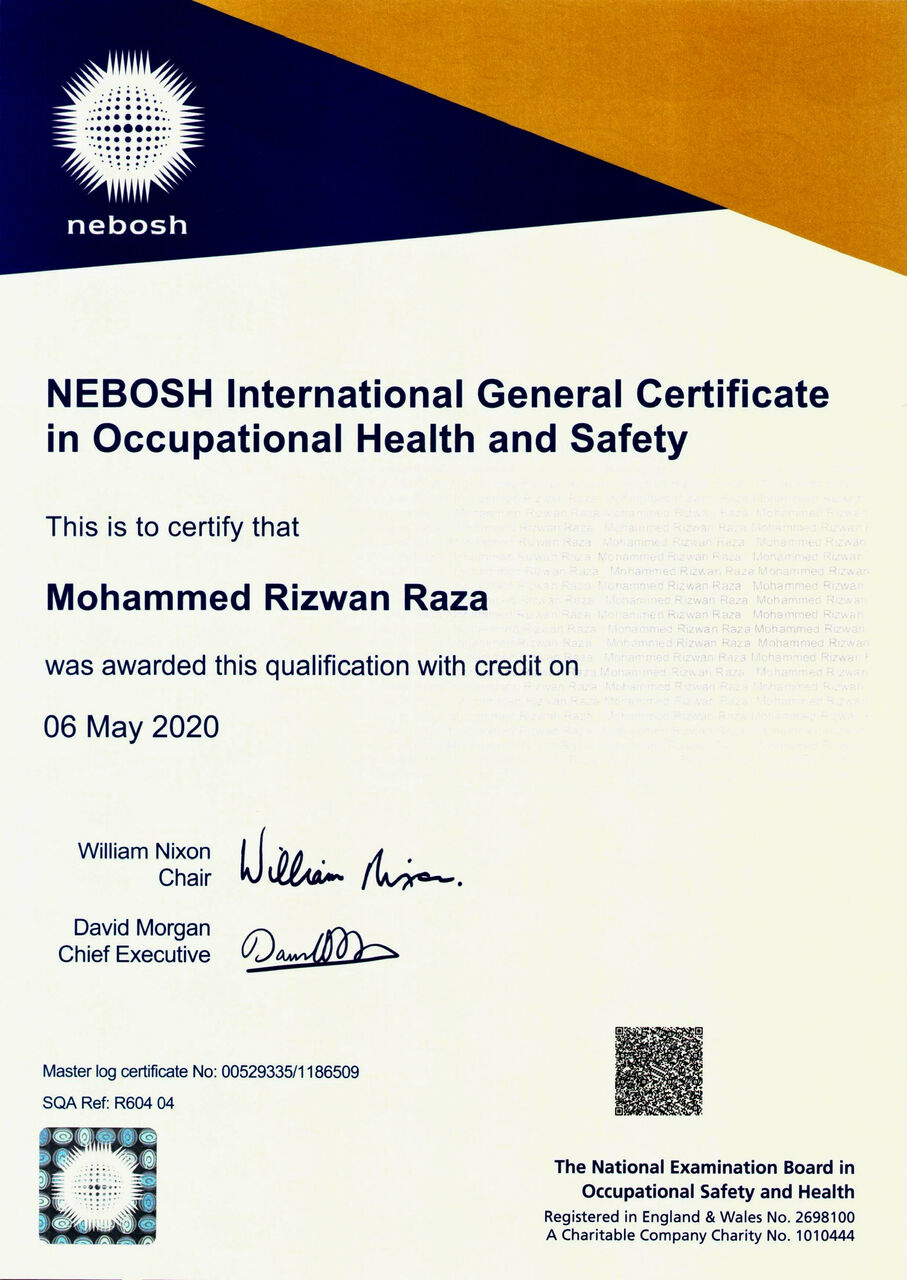 Yanbu, Job Seekers, HSE OFFICER | SAFETY OFFICER | NEBOSH IGC CERTIFIED