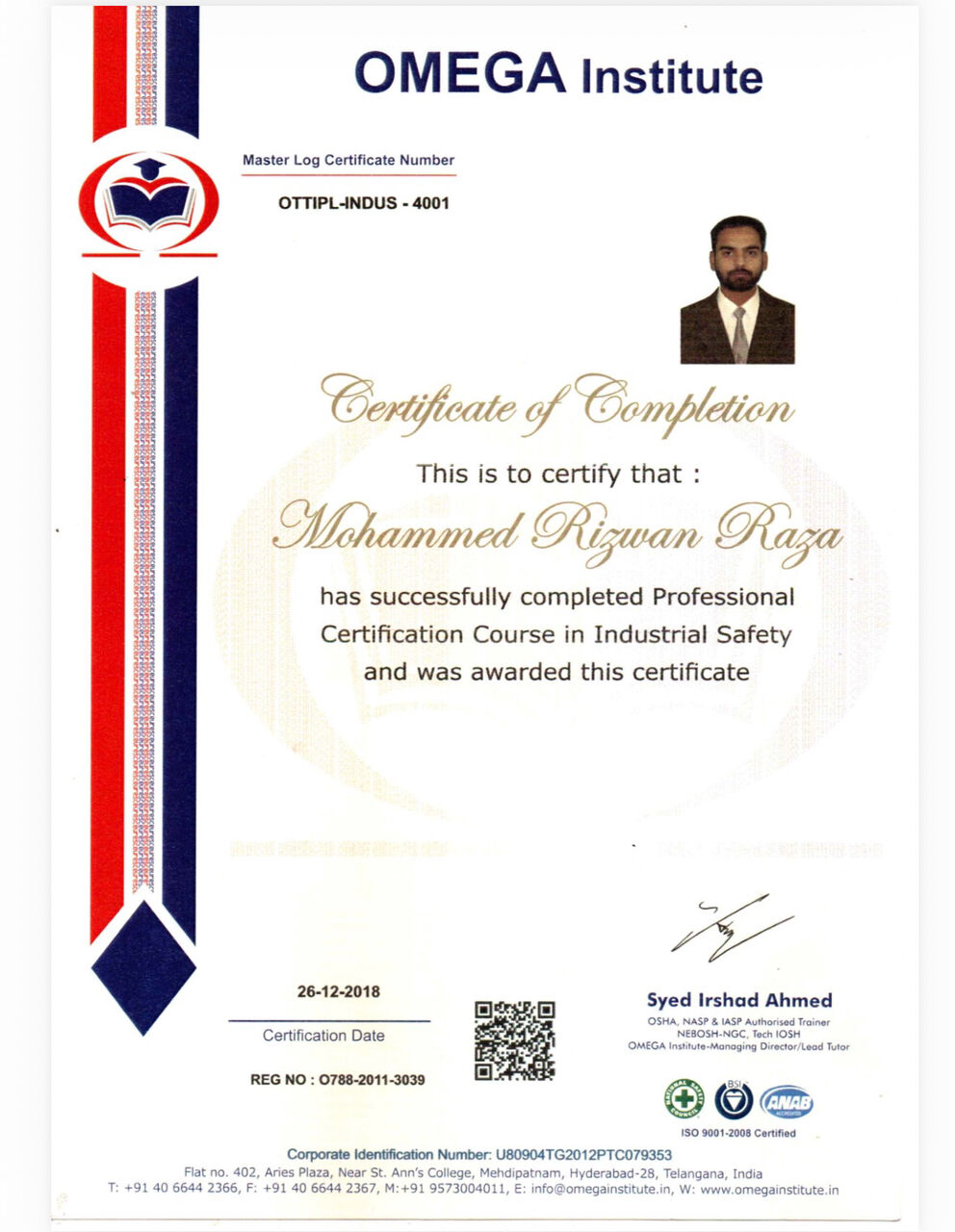 Yanbu, Job Seekers, HSE OFFICER | SAFETY OFFICER | NEBOSH IGC CERTIFIED