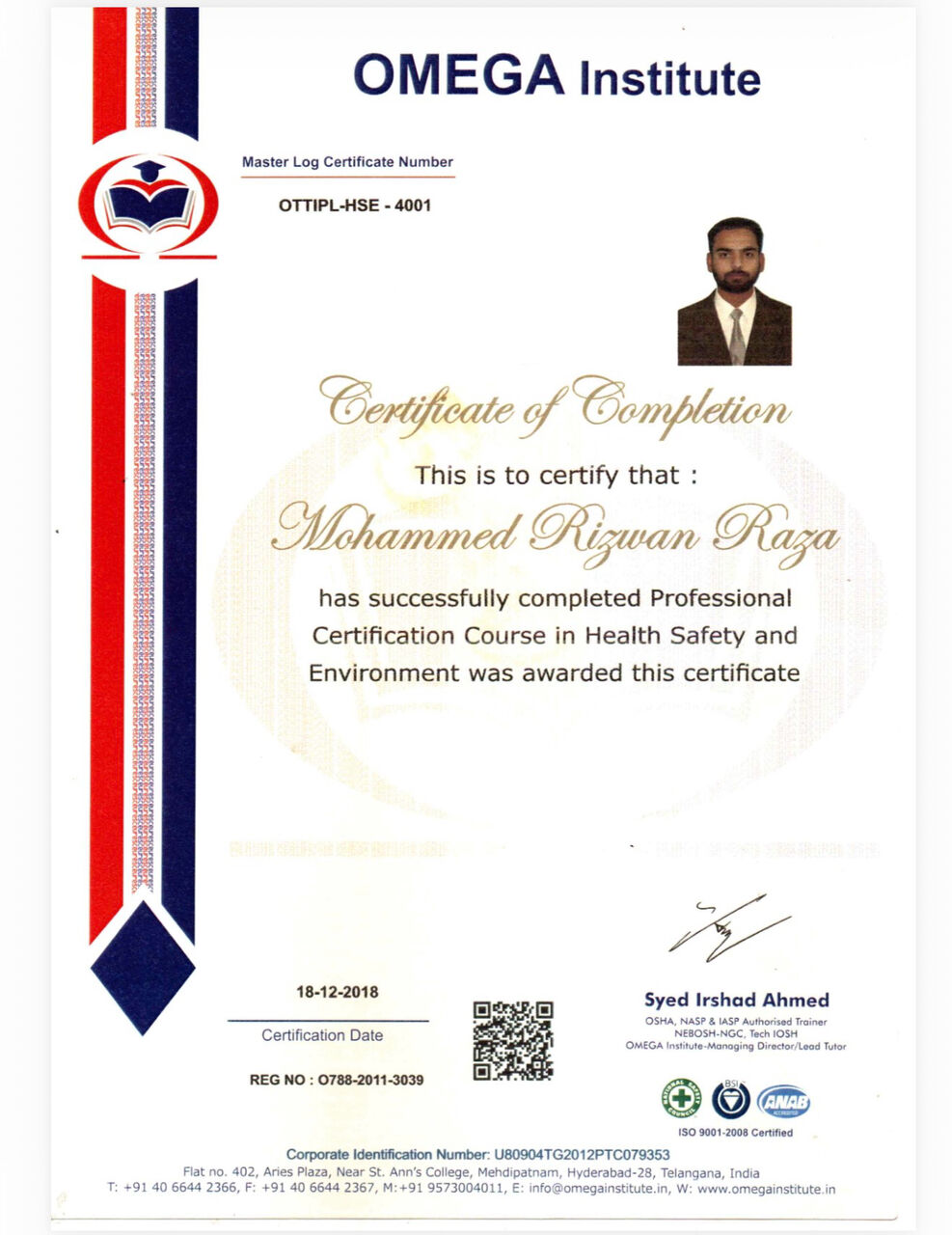 Yanbu, Job Seekers, HSE OFFICER | SAFETY OFFICER | NEBOSH IGC CERTIFIED