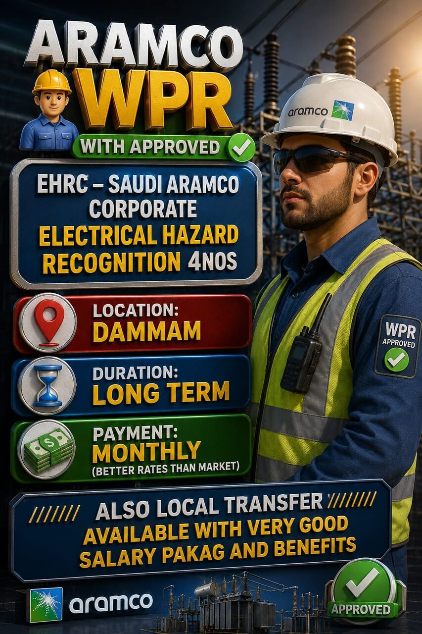 Dammam, Jobs, 🚨 **URGENT RENTAL MANPOWER REQUIREMENT – JAFURAH ARAMCO PLANT PROJECT** 🚨