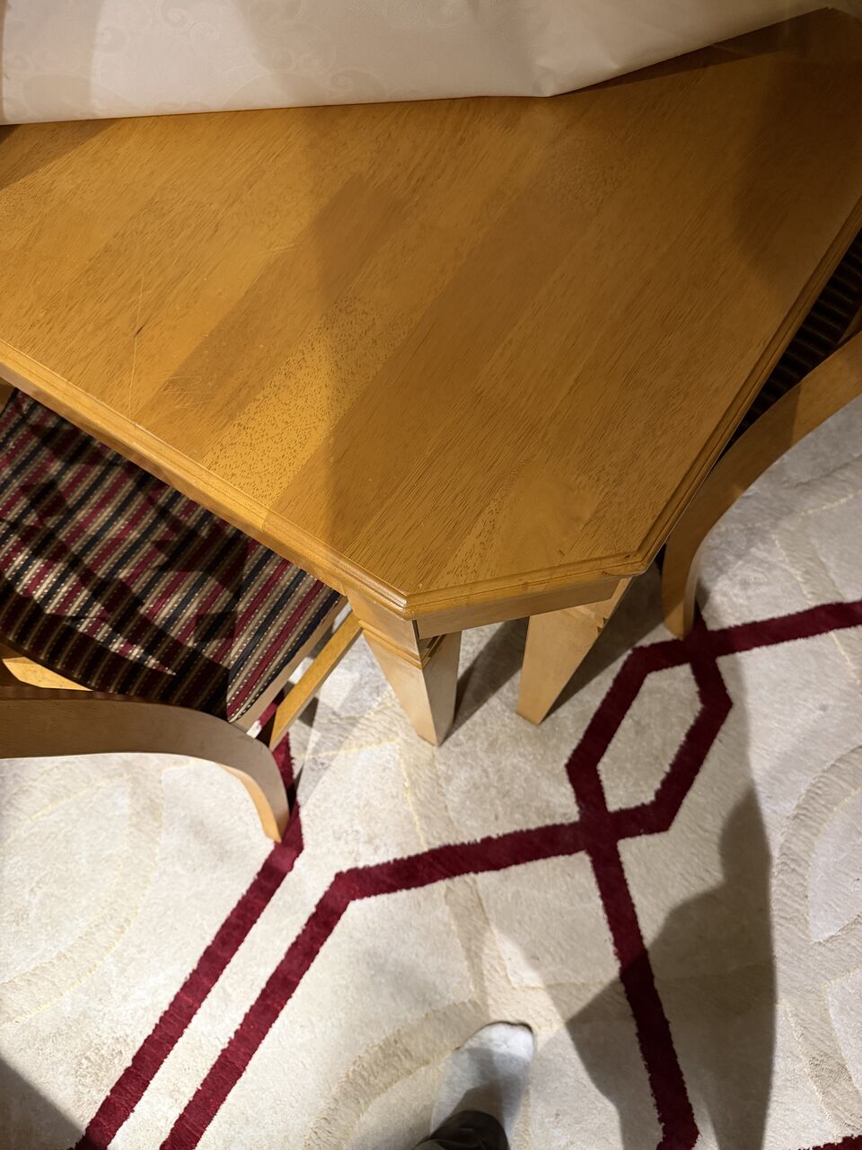 Khobar, Household Items, SAR 1600,  Dining Room Furniture Set For Sale❗️❗️Elegant Wooden Dining Set + Matching Display Cabinet