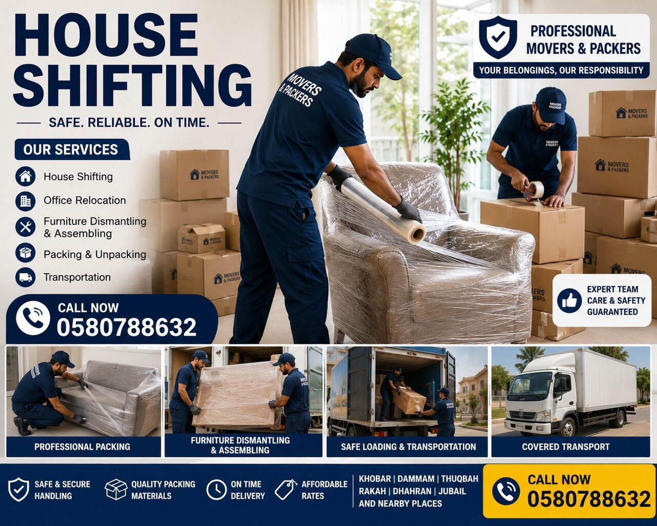 Thuqbah, Household, PAKISTANI HOUSE SHIFTING IN KHOBAR | PROFESSIONAL PACKING, MOVING & FURNITURE INSTALLATION