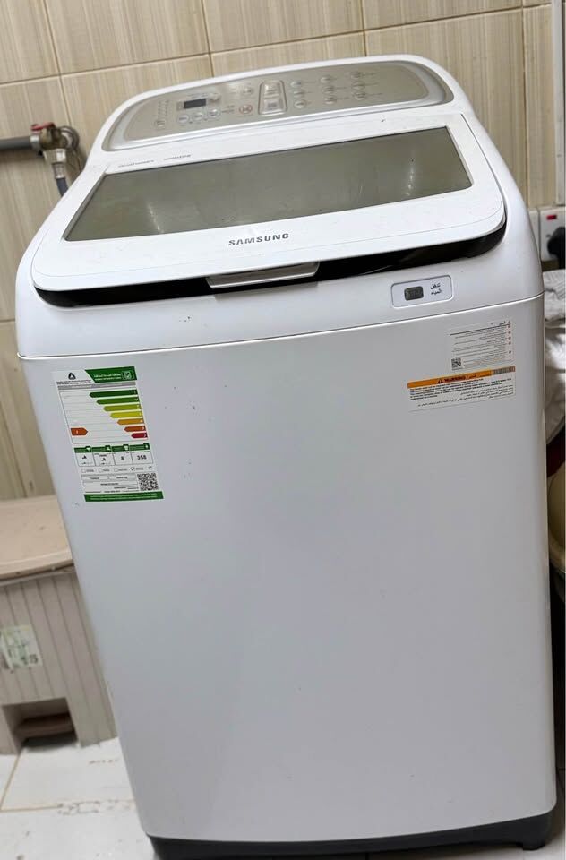 Riyadh, Electronics, SAR 650,  Samsung 8Kg Top Load Washing Machine - Very Good Condition And Clean