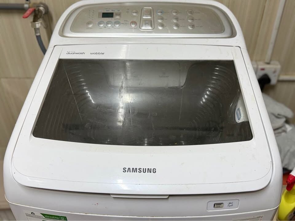 Riyadh, Electronics, SAR 650,  Samsung 8Kg Top Load Washing Machine - Very Good Condition And Clean