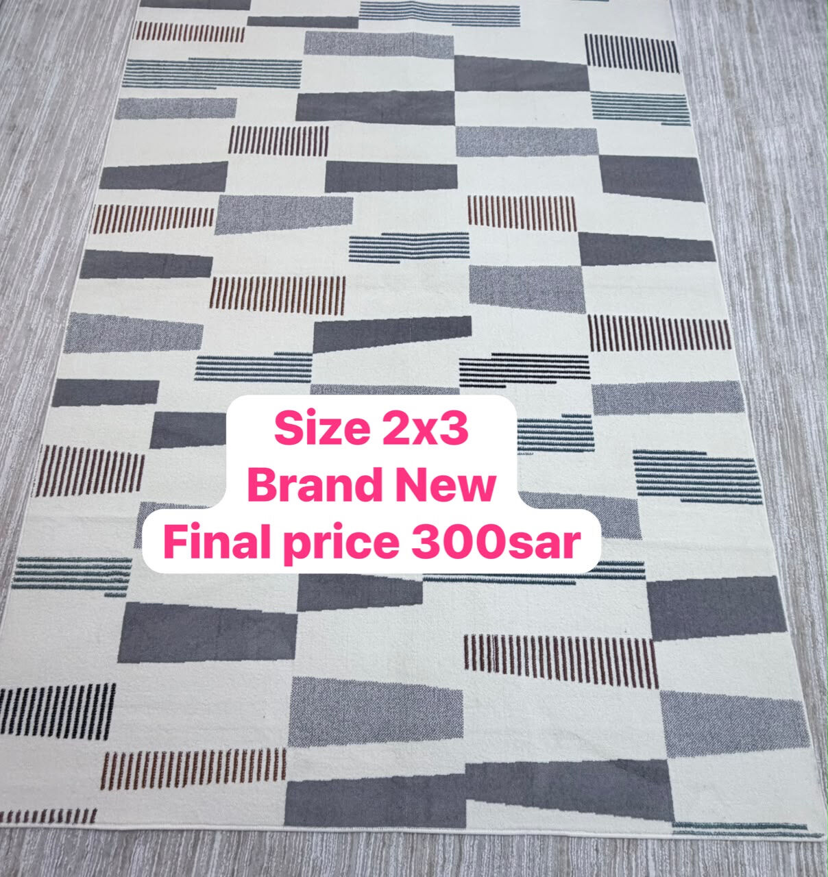 Riyadh, Household Items, SAR 1234,  Size 2x3 Rug Brand New For Sale