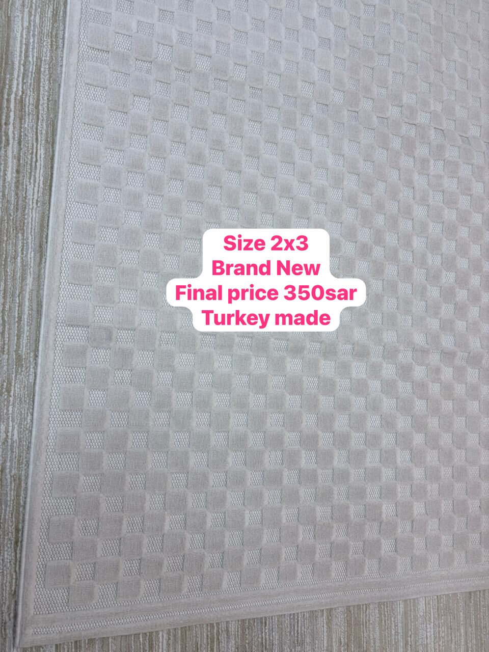 Riyadh, Household Items, SAR 1234,  Size 2x3 Rug Brand New For Sale