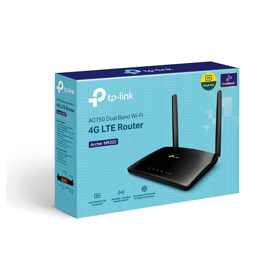 Manama, Electronics, BHD 25,  TP-Link Archer MR202 AC750 Wireless Dual Band 4G LTE Router