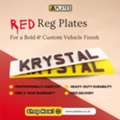 Red Reg Plates For A Bold Custom Look