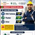 URGENT HIRING &ndash; TRANSFER MAINTENANCE COMPANY