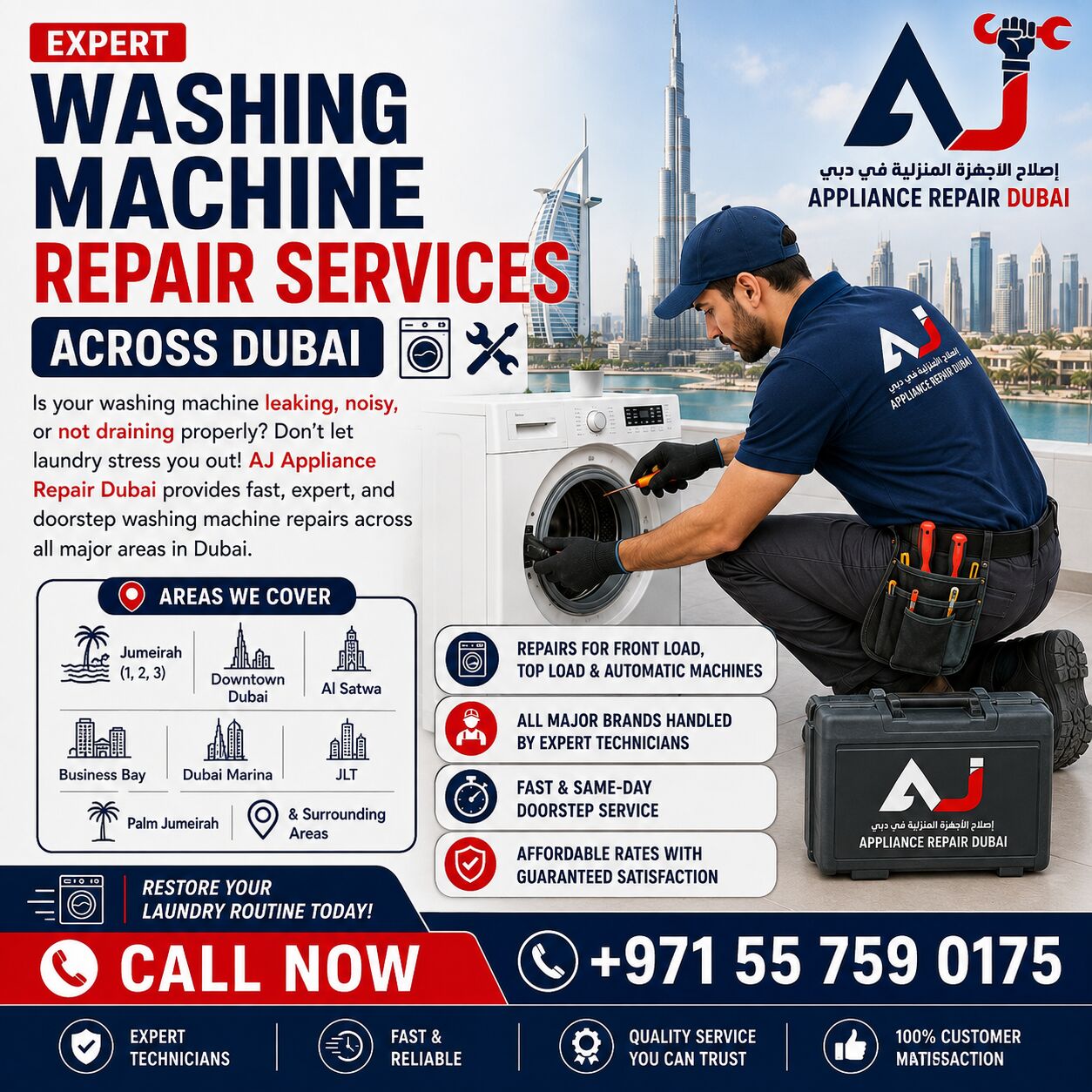 Dubai, Appliance Repair, Expert Washing Machine Repair Services Across Dubai