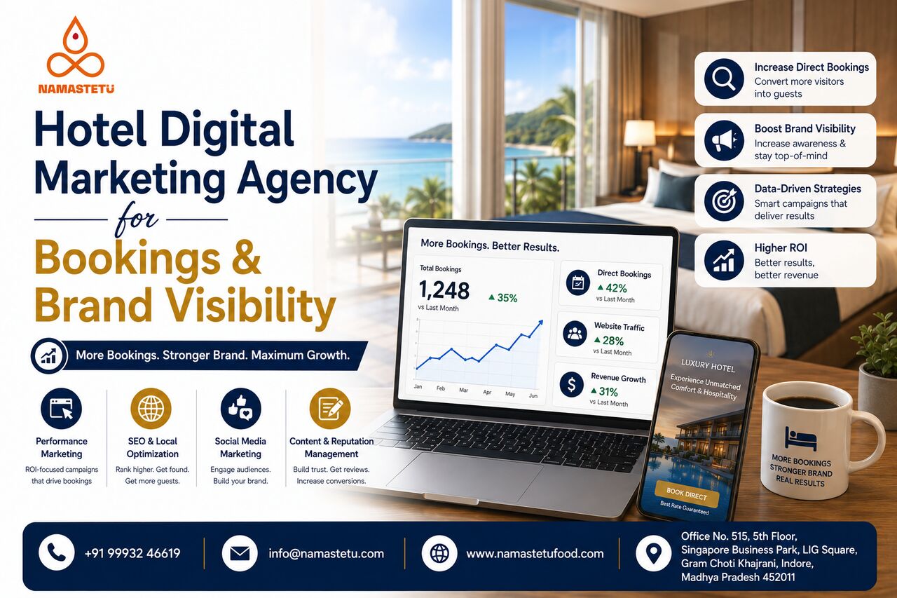 Indore, Marketing, Hotel Digital Marketing Agency For Bookings & Brand Visibility
