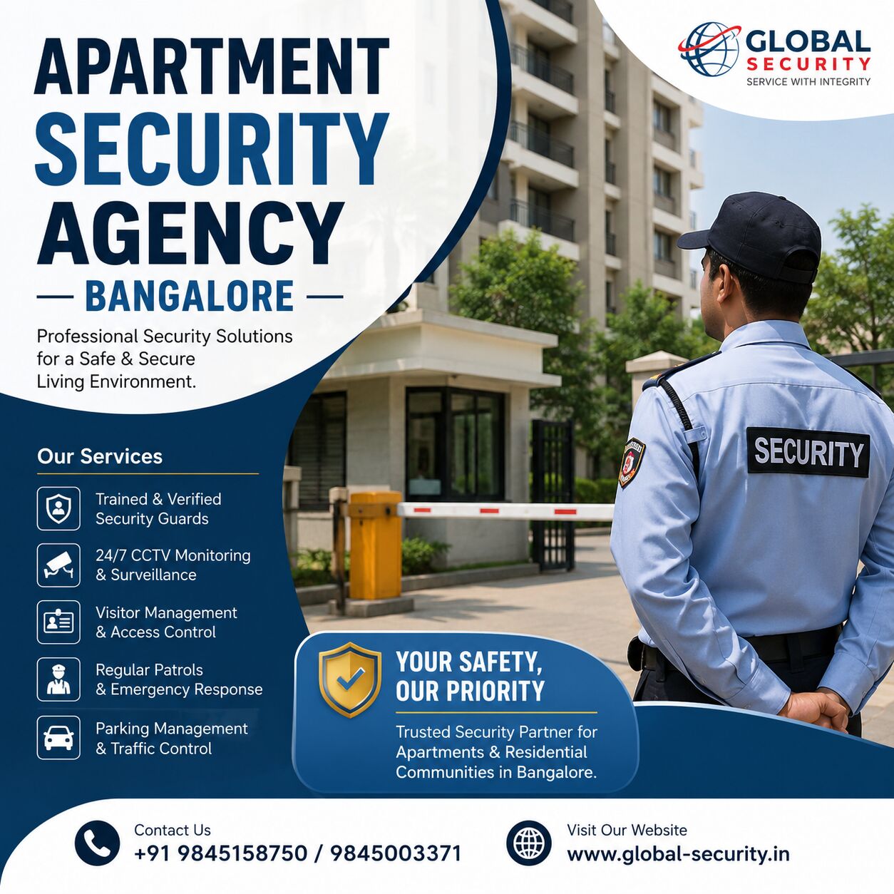 Bangalore, Security, Apartment Security Agency Bangalore