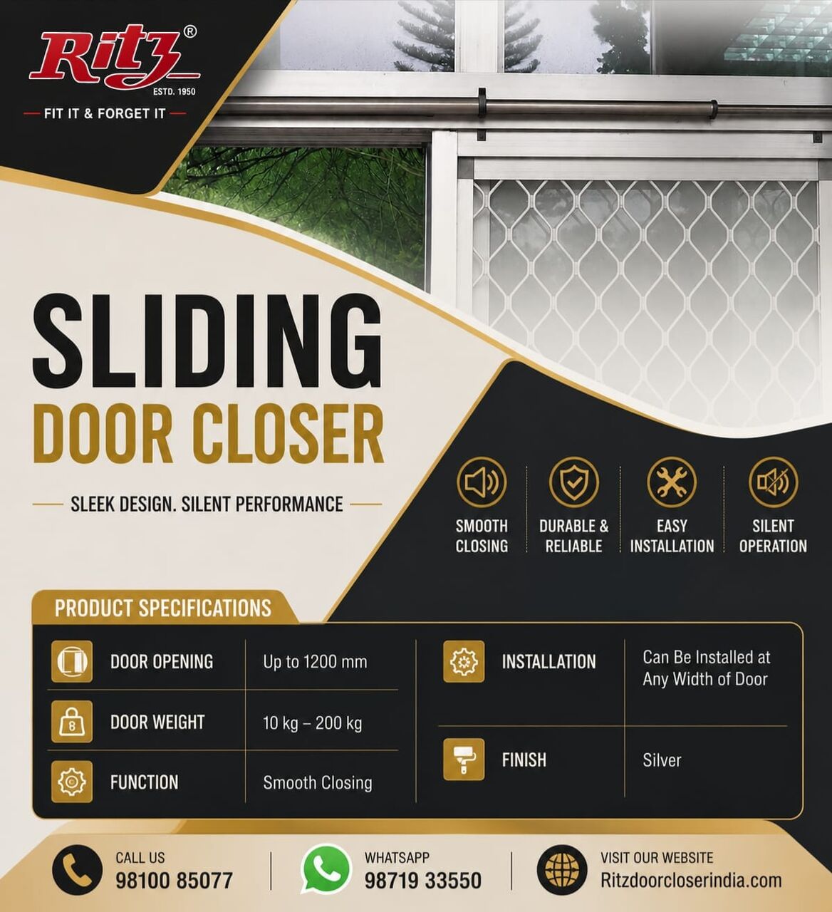 Mumbai, Heavy Equipment, Ritz Sliding Door Closer