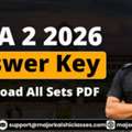Download NDA 2 2026 Answer Key PDF - All Sets