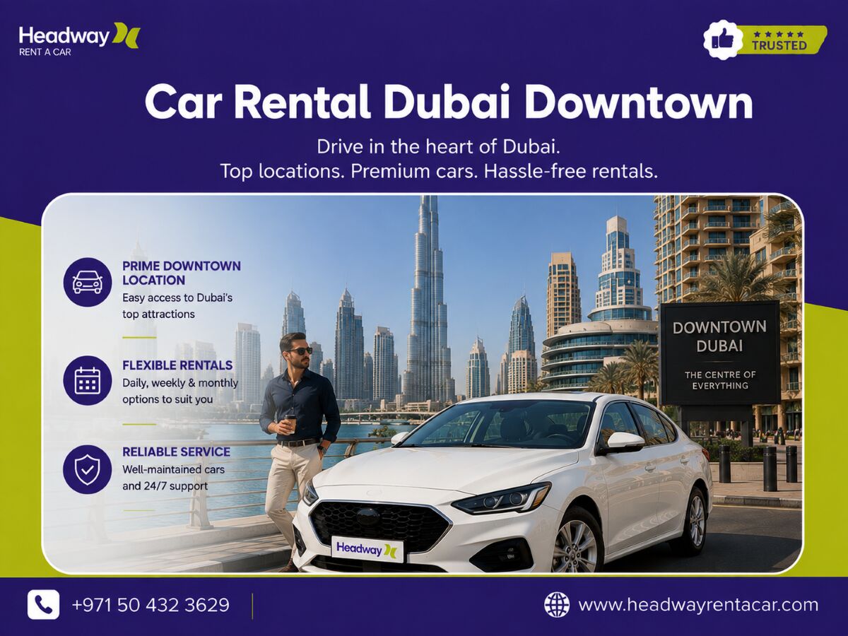 Dubai, Business, Weekly Car Hire Downtown Dubai For Extended Business Visits
