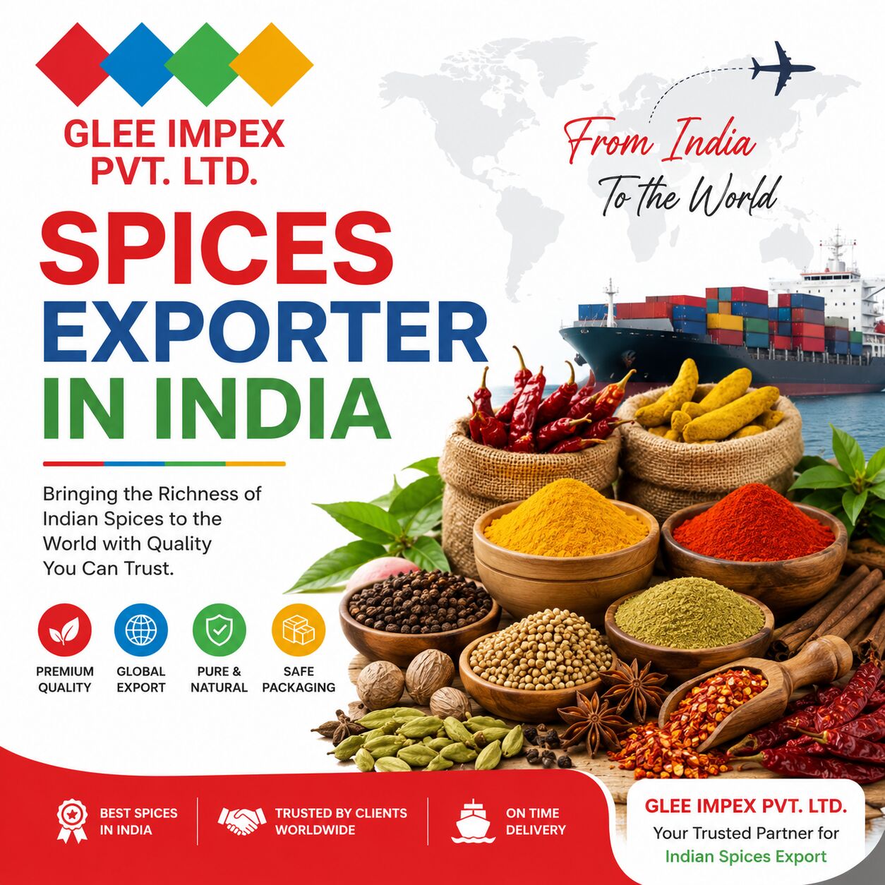 Mumbai, Food, Spices Exporter In India | Glee Impex