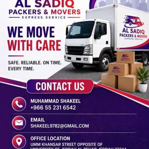 ALSADIQ PACKERS & MOVERS Furniture Dismantle Fitting With Professional Team&storage Also
