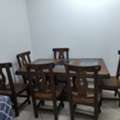 SAR 700,  Solid Wood Dining Table 6 Seater With Chairs
