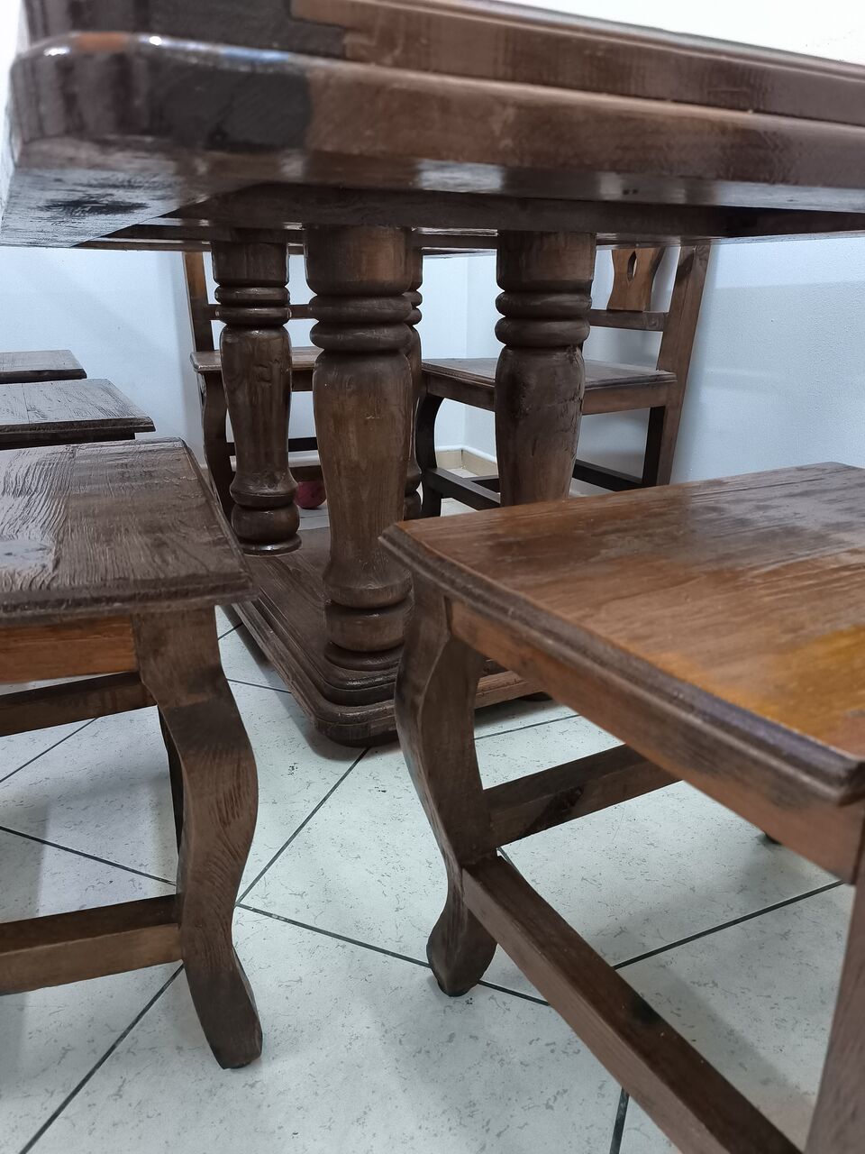 Dammam, Furniture, SAR 700,  Solid Wood Dining Table 6 Seater With Chairs