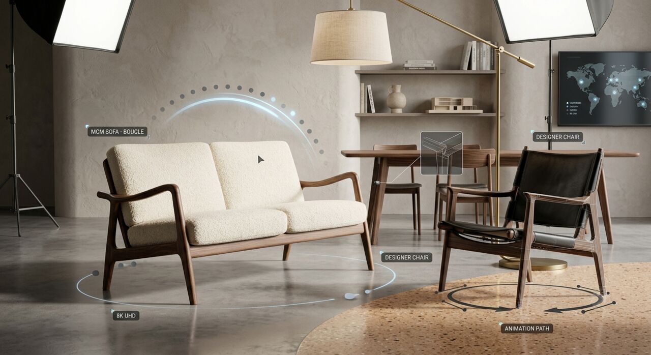 New York, Furniture, USD 165,  3D Furniture And Product Animation Services | Blue Ribbon 3D