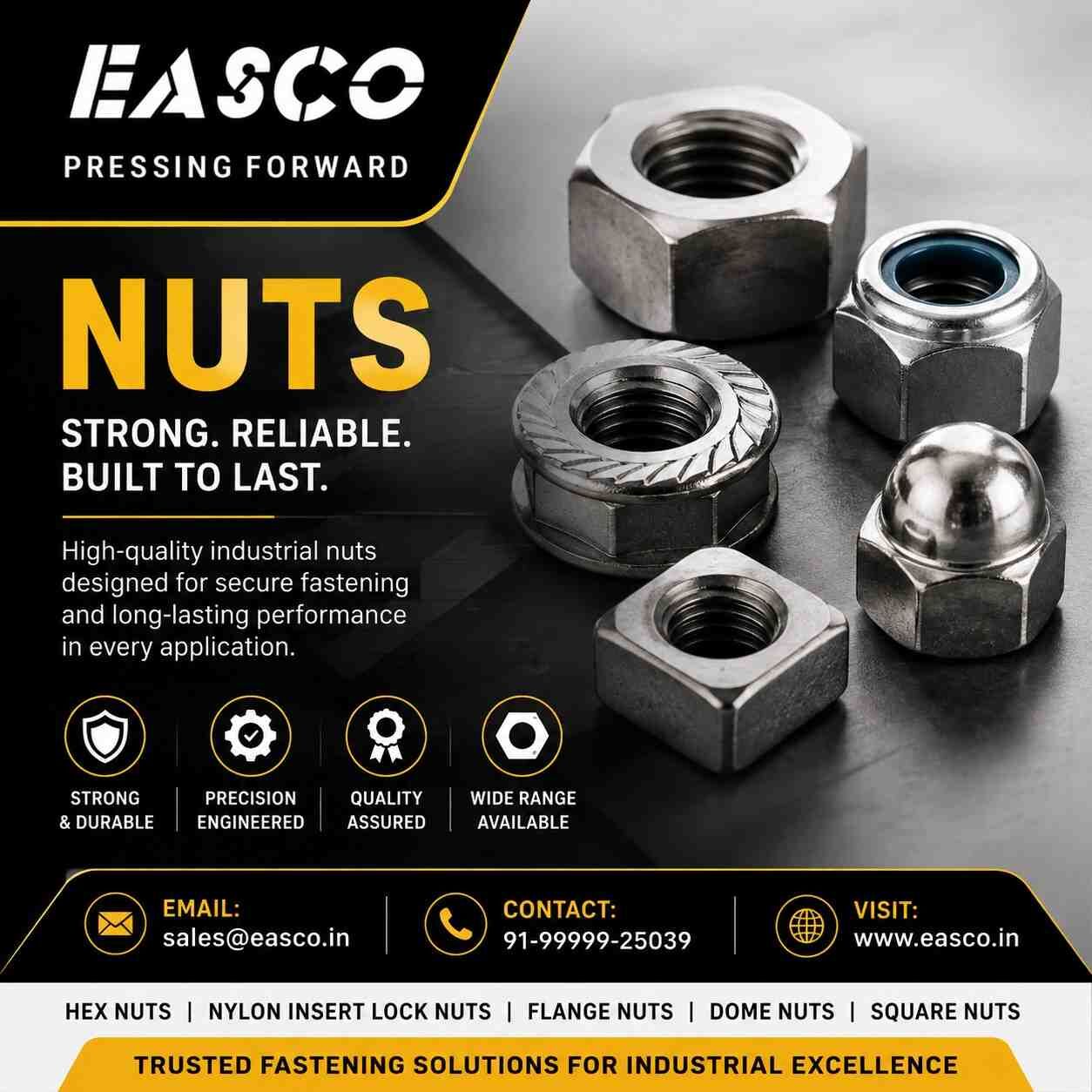 Haryana, Industrial Machinery, Industrial Nuts For Automotive And Engineering Applications