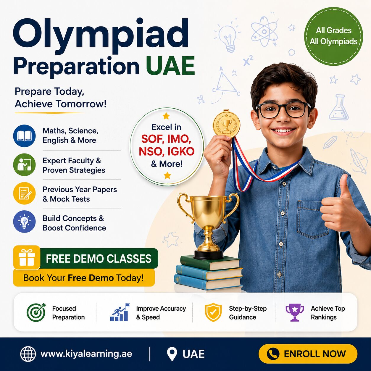 Dubai, Lessons Offered, Olympiad Preparation UAE