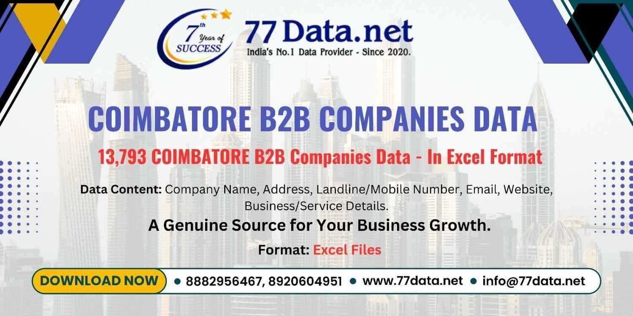 Coimbatore, Business, List Of 13000+ Companies In Coimbatore With Free Sample