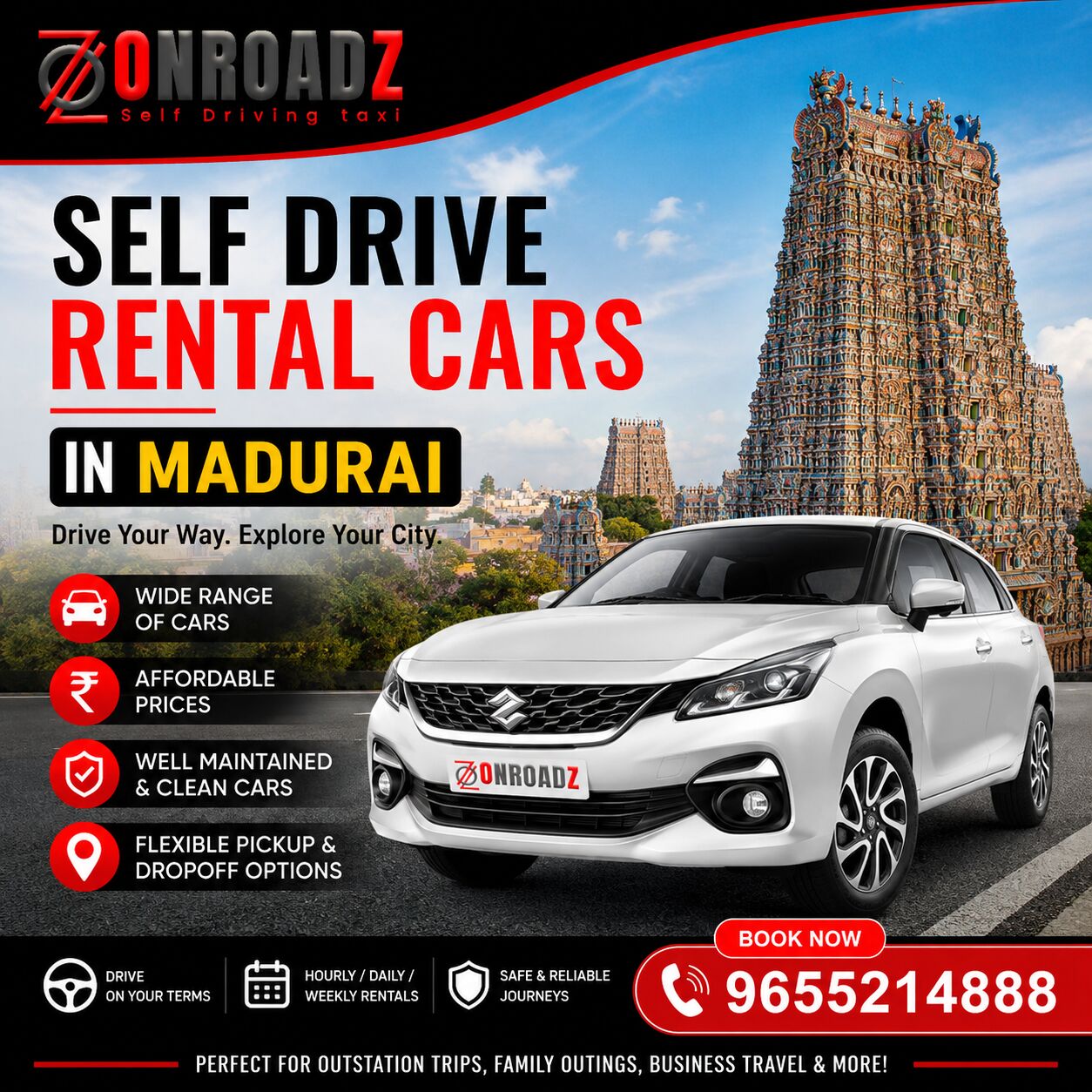 Madurai, Passenger Transport, Self Drive Rental Cars In Madurai &ndash; Affordable Cars For Every Journey