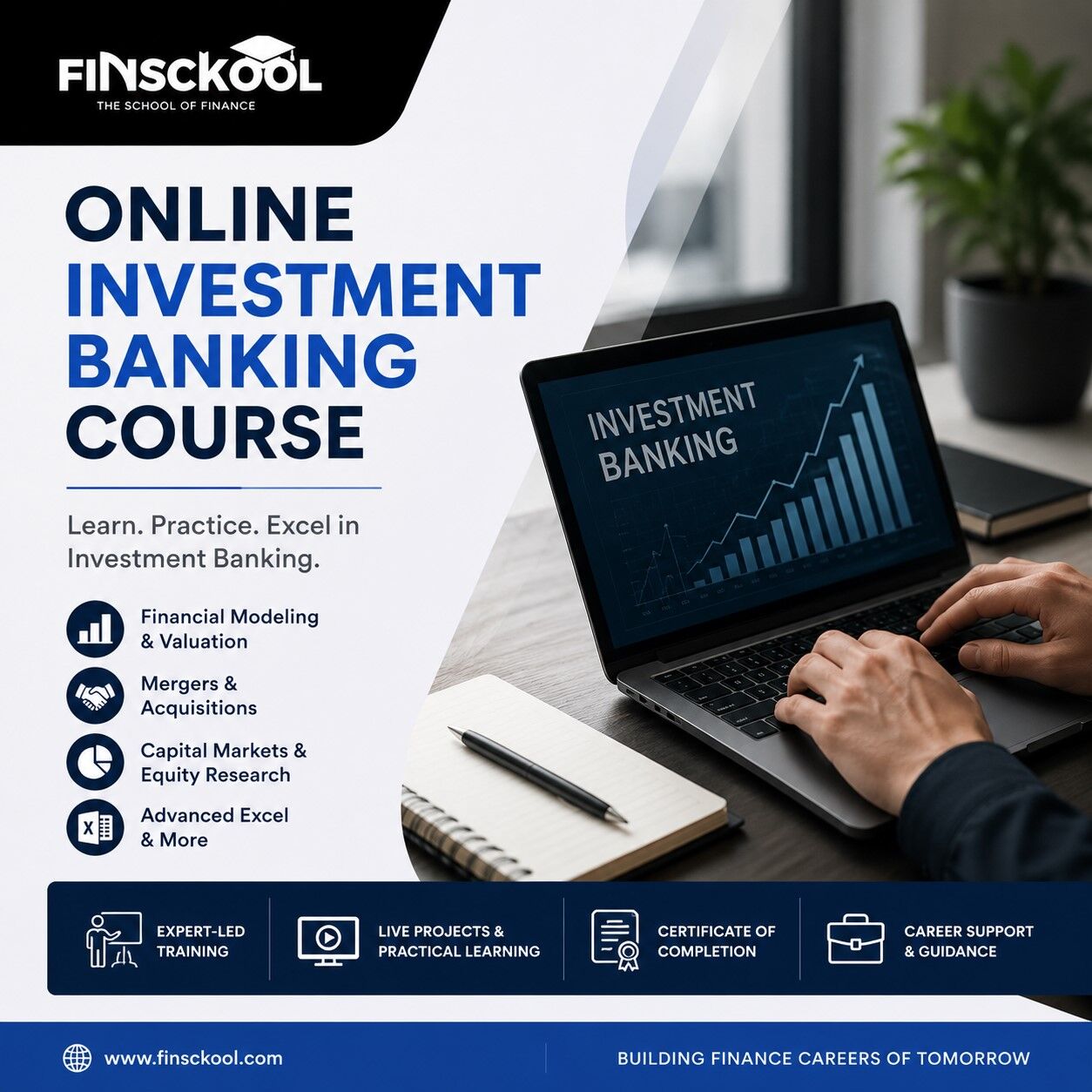 New Delhi, Lessons Offered, Online Investment Banking Course | Finskcool