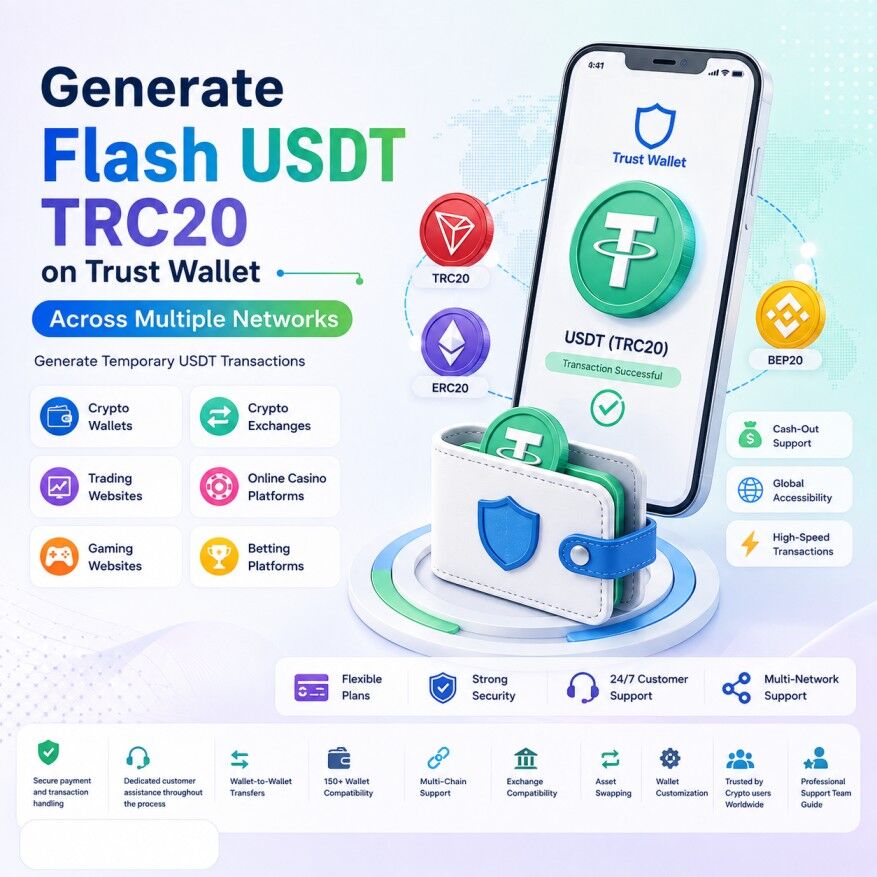 Mumbai, Software, Usd 5000,  Generate Flash USDT TRC20 On Trust Wallet Across Multiple Networks