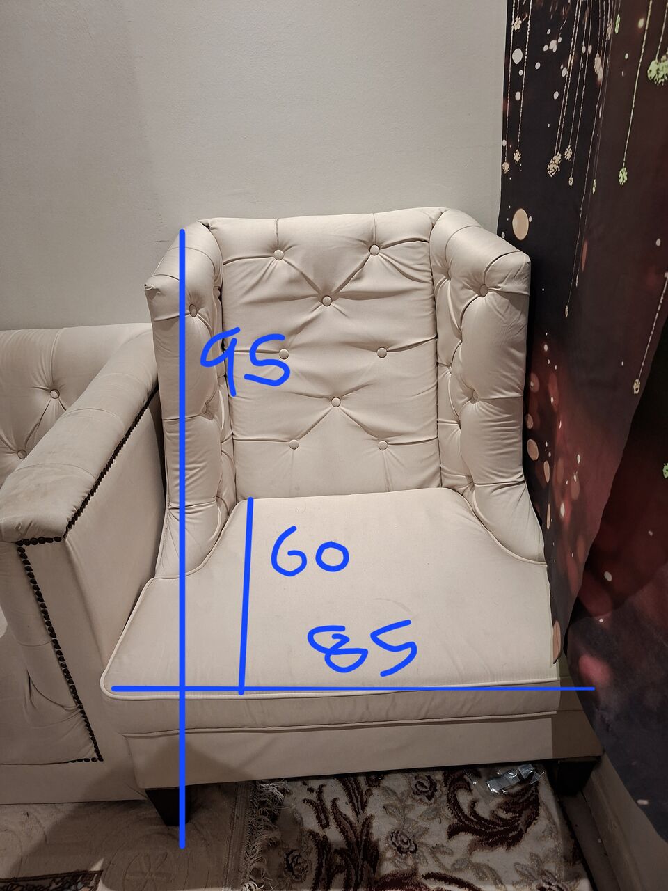 Dammam, Furniture, SAR 300,  4 Piece Sofa Set (2 Sofas And 2 Arm Chairs) For Sale