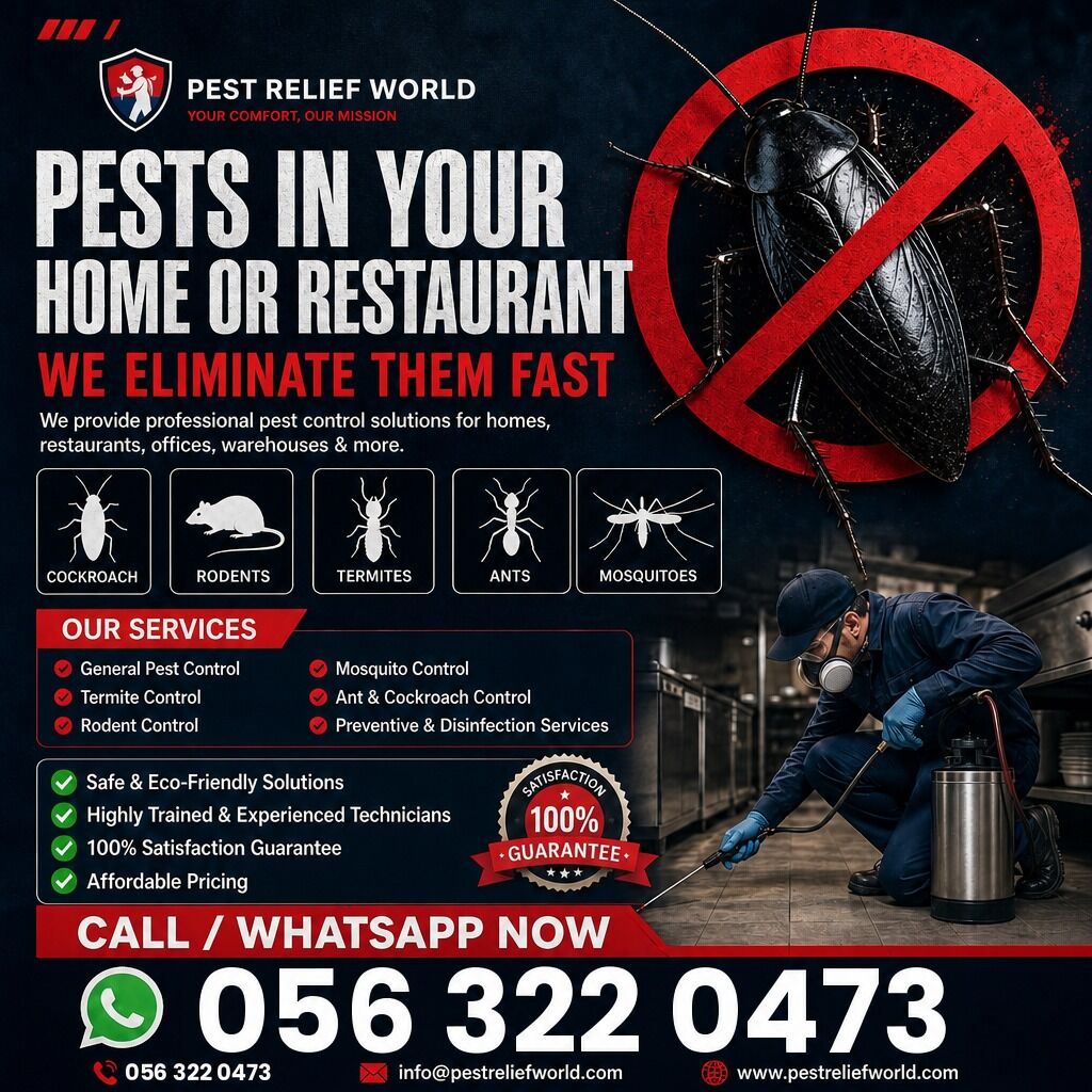 Khobar, Pest Control, Pest Control & Cleaning Services | Cockroaches, Mosquitoes, Carpets, Sofas, Mattresses
