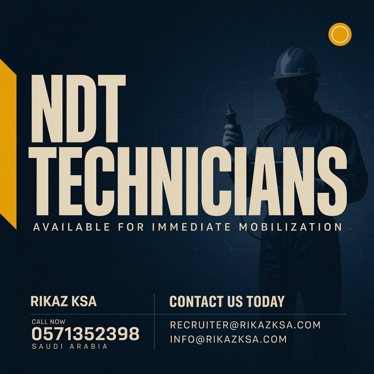 Jubail, Job Seekers, NDT Technicians