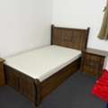 SAR 900,  Complete Bedroom Set - Bed + Mattress + Wardrobe + 2 Tables