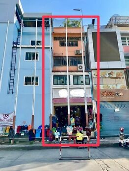 Bangkok, Real Estate For Sale, THB 42000000,  4 BR,  13 Sq. Feet,  Prime Location For Sale, 5-story Commercial Building, Orange Color, Near Pratunam, Width