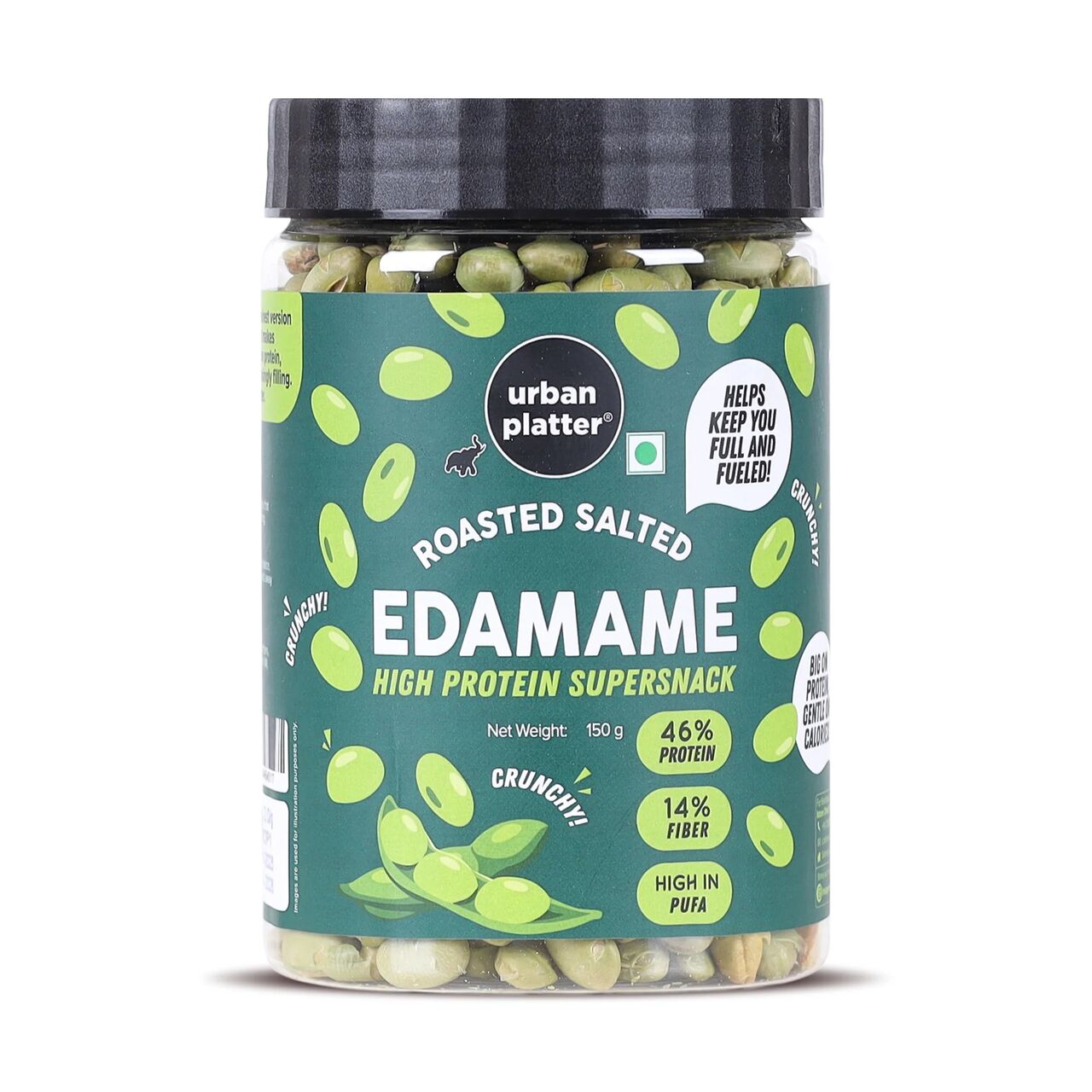 Mumbai, Food, INR 225,  Buy Crunchy Roasted Edamame From Urban Platter For Healthy Snacking