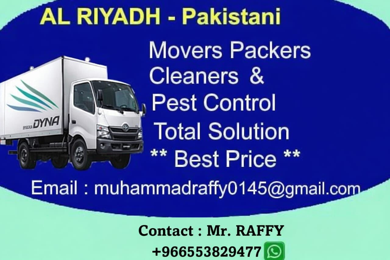 Riyadh, Cargo, ALL◆Riyadh♥ MOVERS♥PACKERS♥CLEANERS♥PEST CONTROLTOTAL SOLUTION@ BEST PRICE(0553829477🔨15_