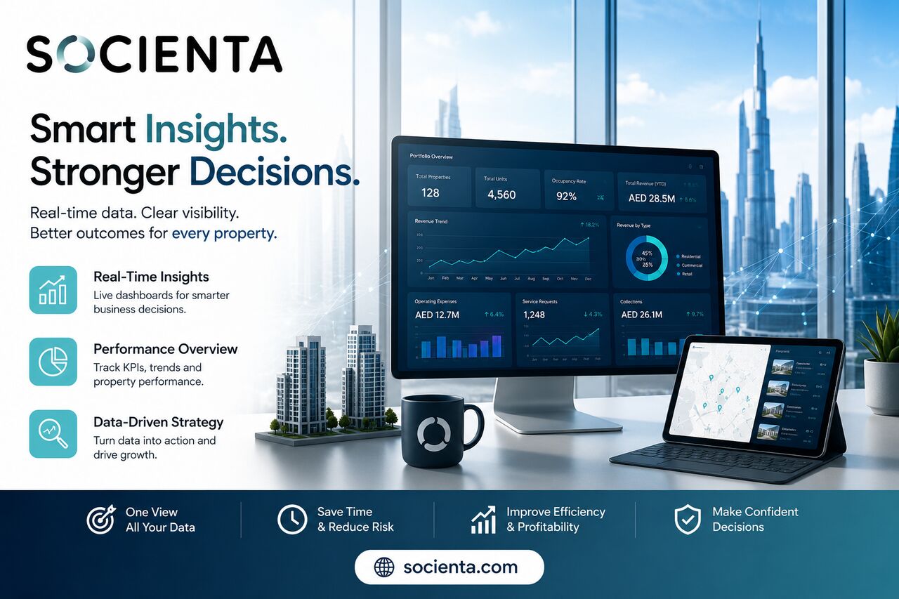 Dubai, Real Estate, Your Property Data Is Scattered Across Spreadsheets. See It All On One Socienta Screen