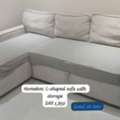 SAR 1800,  L-Shaped Sofa Bed With Storage – Home Box | كنبة سرير حرف L مع تخزين من هوم بوك