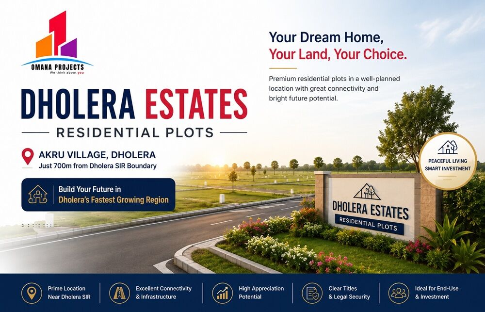Ahmedabad, Residential Plots, INR 1300000,  173 Sq. Yard,  Residential Plots For Sale In Dholera &ndash; Akru Village