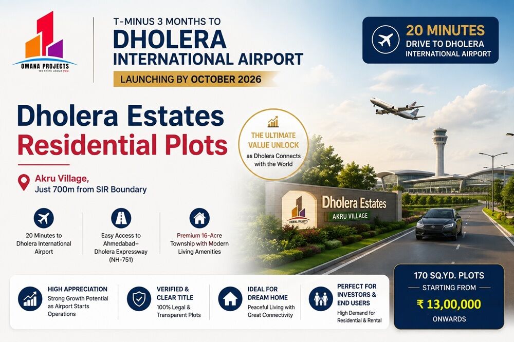 Ahmedabad, Residential Plots, INR 1300000,  173 Sq. Yard,  Residential Plots For Sale In Dholera &ndash; Akru Village